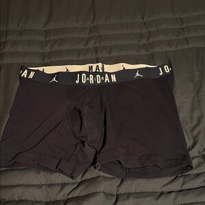 Jordan Black Boxer Briefs with Logo Waistband